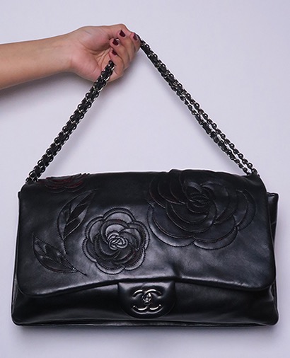 Camellia Maxi Flap Bag, front view